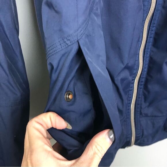 LULULEMON | Fo Drizzle Rain Jacket Deep Navy Blue Zip Front Women’s Size 6 - Picture 7 of 15